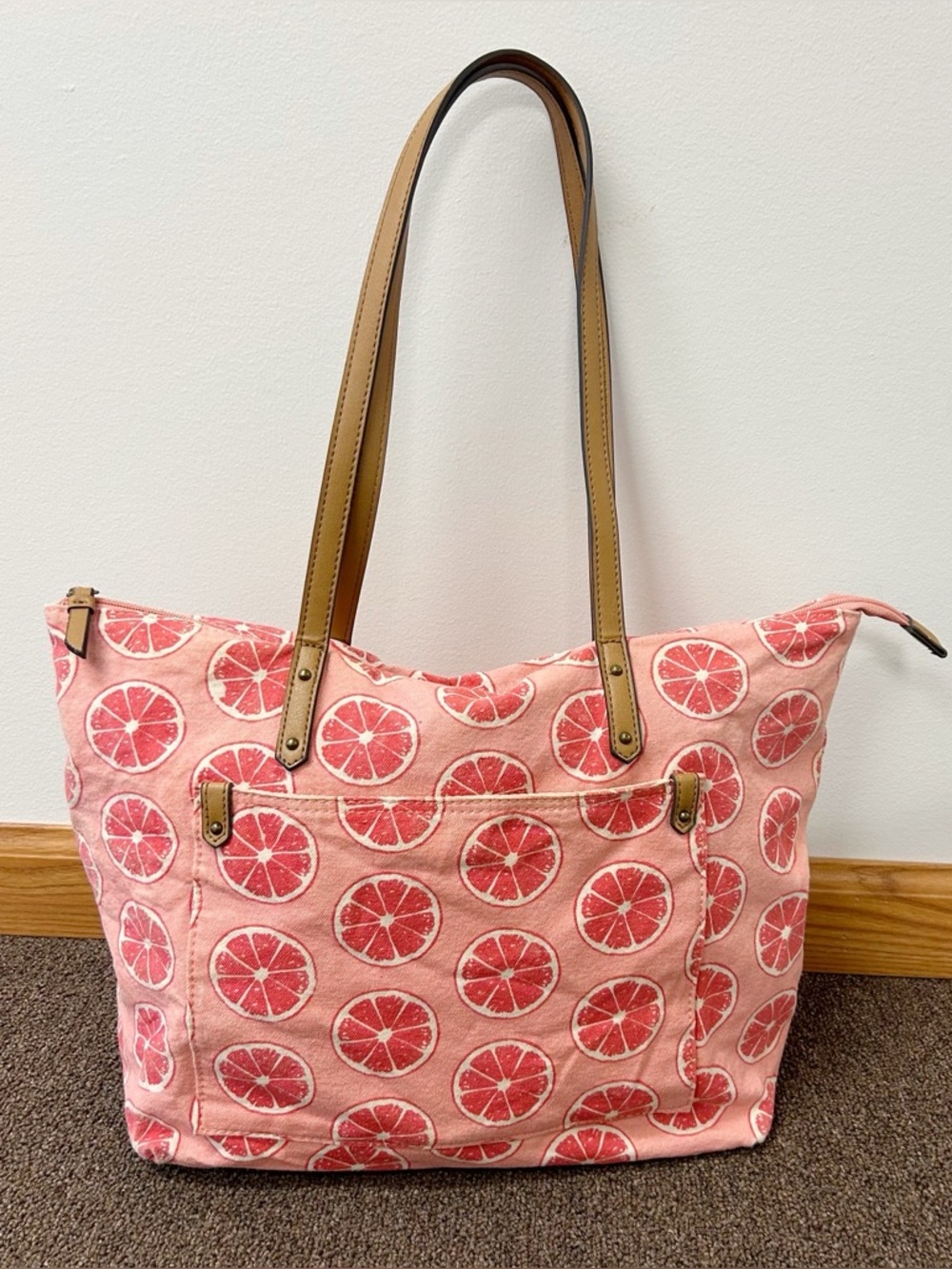 Sonoma • Canvas Grapefruit Tote Bag